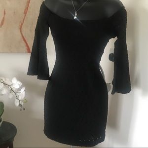 Free People Bell Sleeve Mini Dress